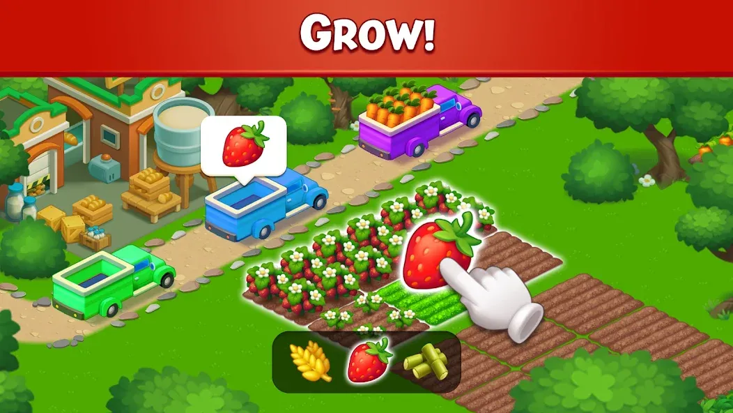 Farm City: Farming & Building (Мод Много денег и алмазов) — скриншот 2