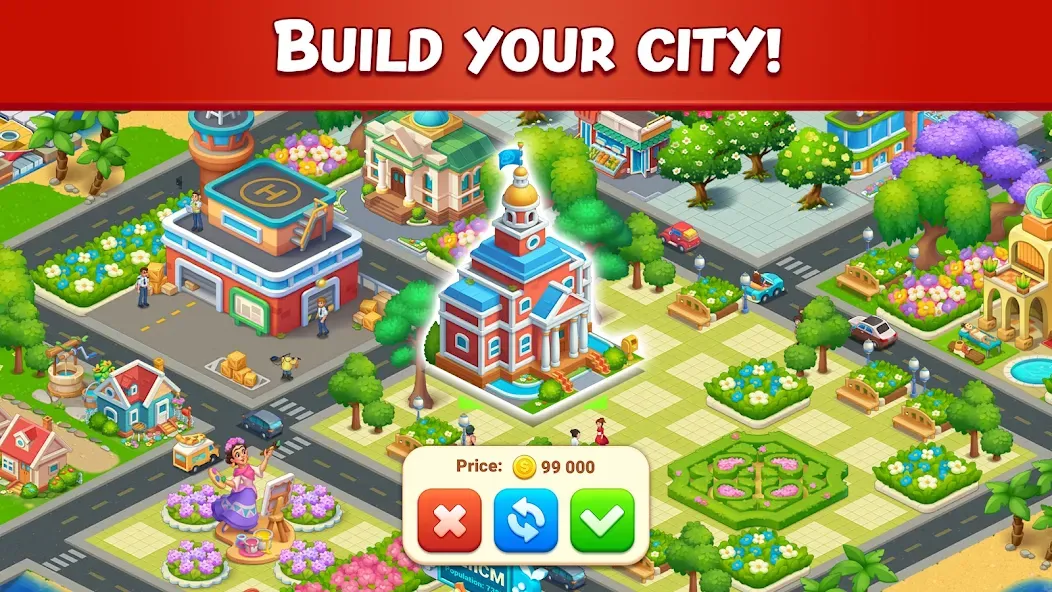 Farm City: Farming & Building (Мод Много денег и алмазов) — скриншот 4