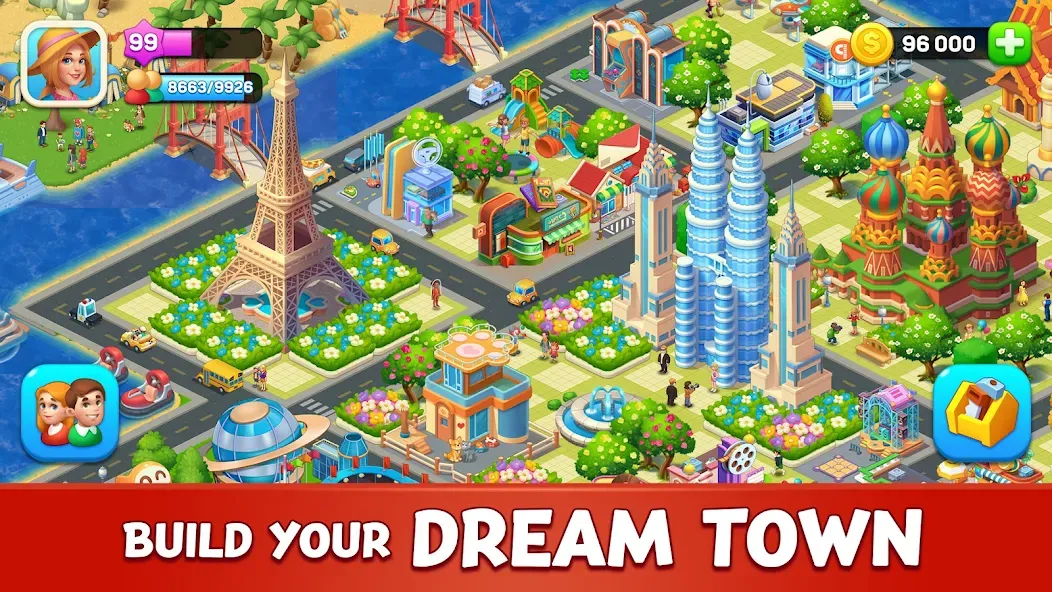 Farm City: Farming & Building (Мод Много денег и алмазов) — скриншот 5