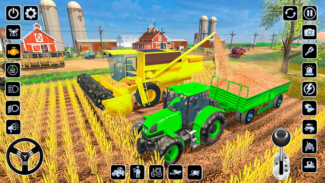 Farming Games & Tractor Games MOD APK — Много денег — скриншот 4