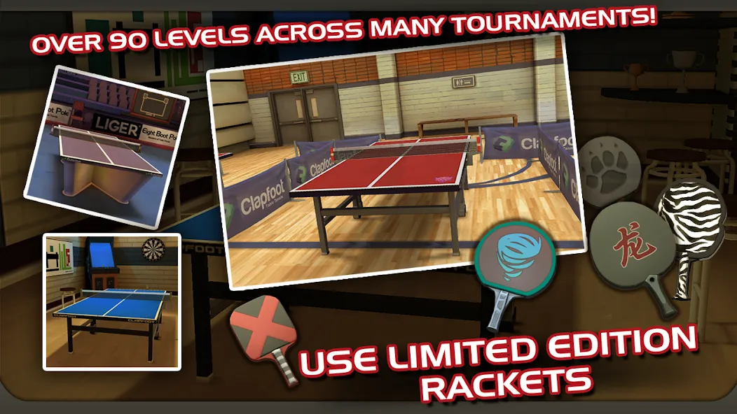 Скачать Ping Pong Masters MOD APK — Много денег и золота — скриншот 2