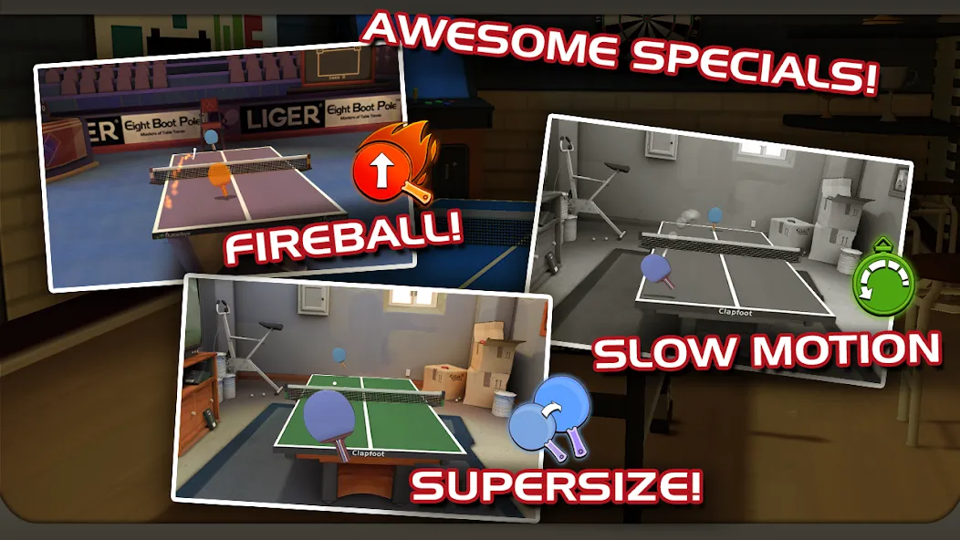 Скачать Ping Pong Masters MOD APK — Много денег и золота — скриншот 4
