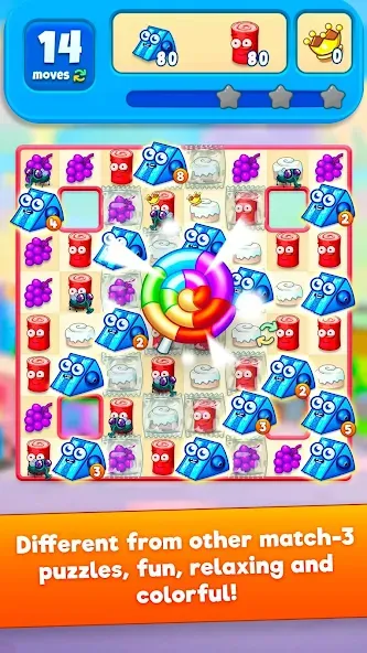 Sugar Heroes - match 3 game — Мод: Много денег и жизней — скриншот 1