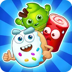 Sugar Heroes - match 3 game — Мод: Много денег и жизней