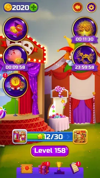 Circus Words: Magic Puzzle — Мод: Много денег — скриншот 5
