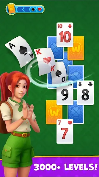 Kings & Queens: Solitaire Game — Взломанная версия (Много денег и без рекламы) — скриншот 1