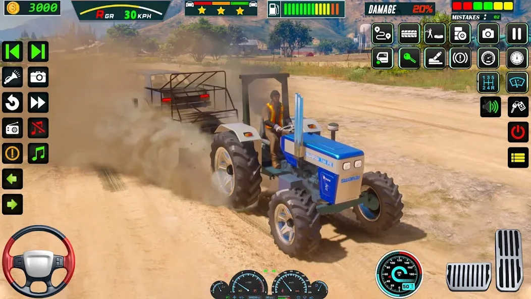Взломанная US Tractor Farming Games 3d на Андроид — Много денег — скриншот 2