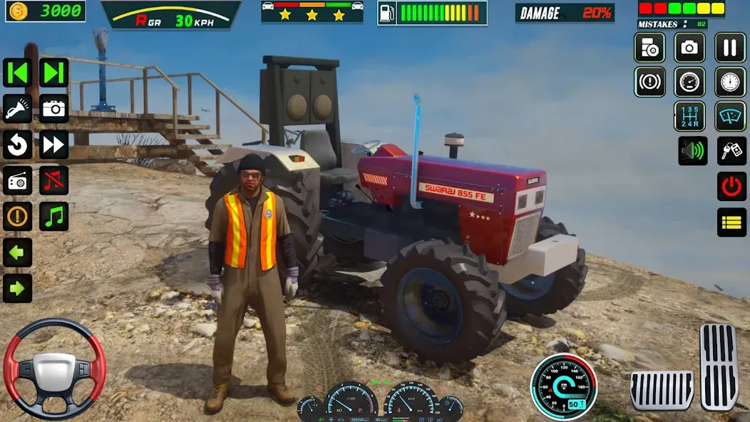 Взломанная US Tractor Farming Games 3d на Андроид — Много денег — скриншот 3