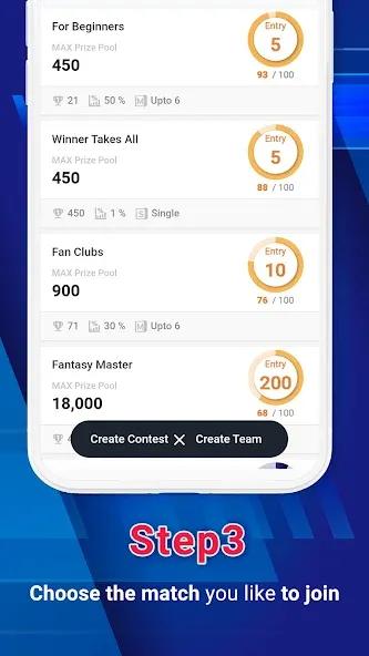 Legend Fantasy- Fantasy sports MOD APK на Android — Много денег — скриншот 4