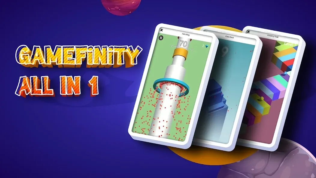 Скачать GameFinity: Arcade Mini games на Android — Все мини-игры разблокированы — скриншот 1