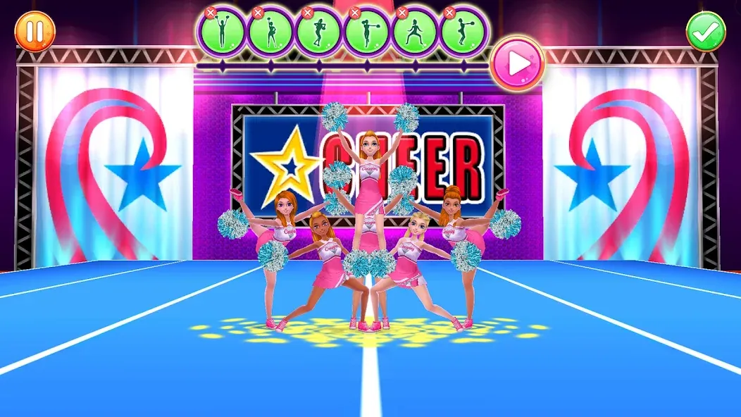 Взломанная Cheerleader Champion Dance Now на Андроид — Все разблокировано — скриншот 2
