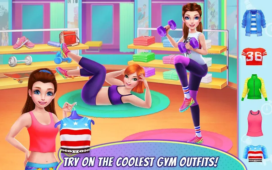 Fitness Girl - Dance & Play MOD APK на Android — Все костюмы открыты — скриншот 1 Fitness Girl - Dance & Play MOD APK на Android — Все костюмы открыты — скриншот 1
