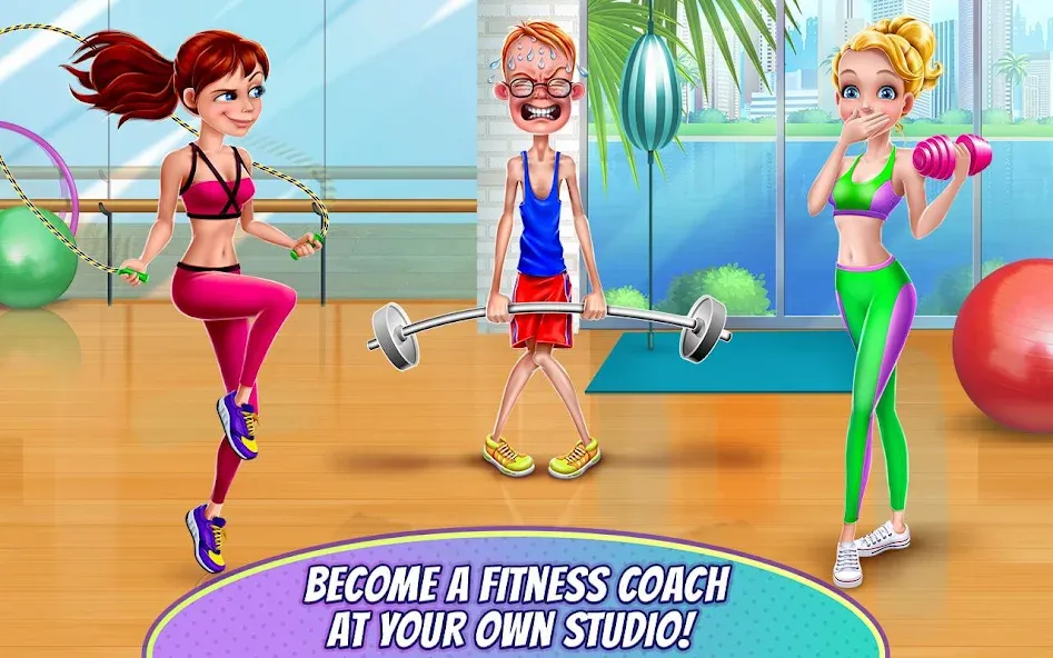 Fitness Girl - Dance & Play MOD APK на Android — Все костюмы открыты — скриншот 2 Fitness Girl - Dance & Play MOD APK на Android — Все костюмы открыты — скриншот 2