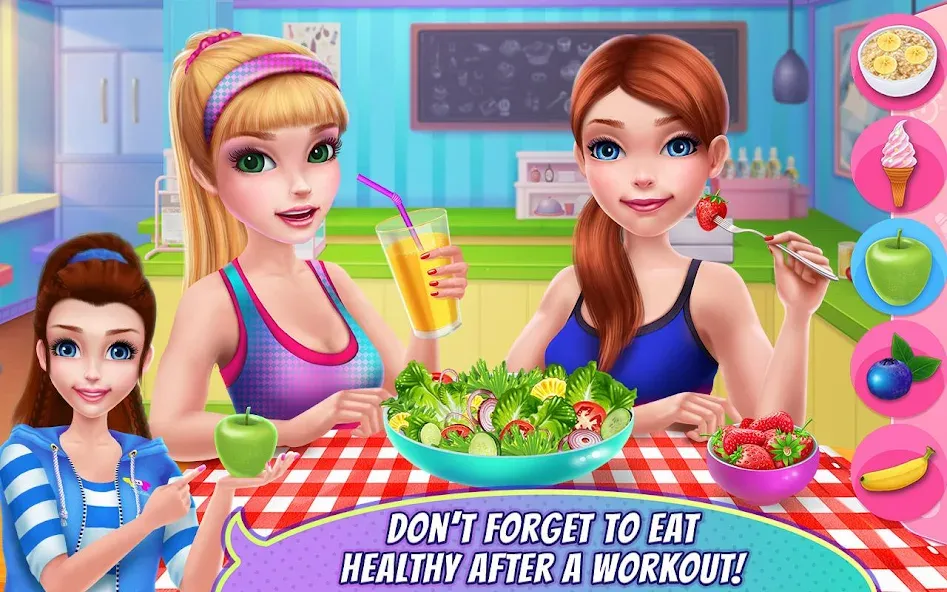 Fitness Girl - Dance & Play MOD APK на Android — Все костюмы открыты — скриншот 4 Fitness Girl - Dance & Play MOD APK на Android — Все костюмы открыты — скриншот 4