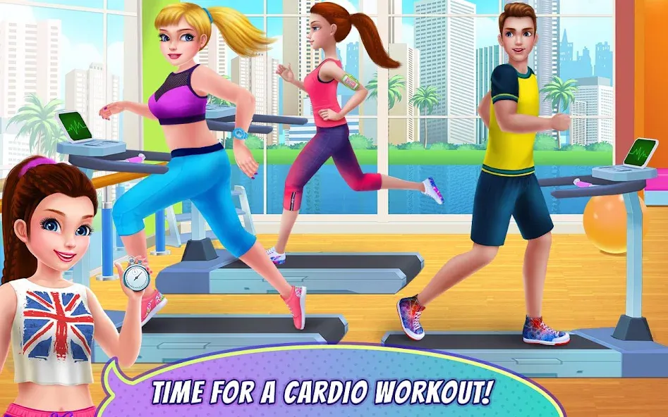 Fitness Girl - Dance & Play MOD APK на Android — Все костюмы открыты — скриншот 5