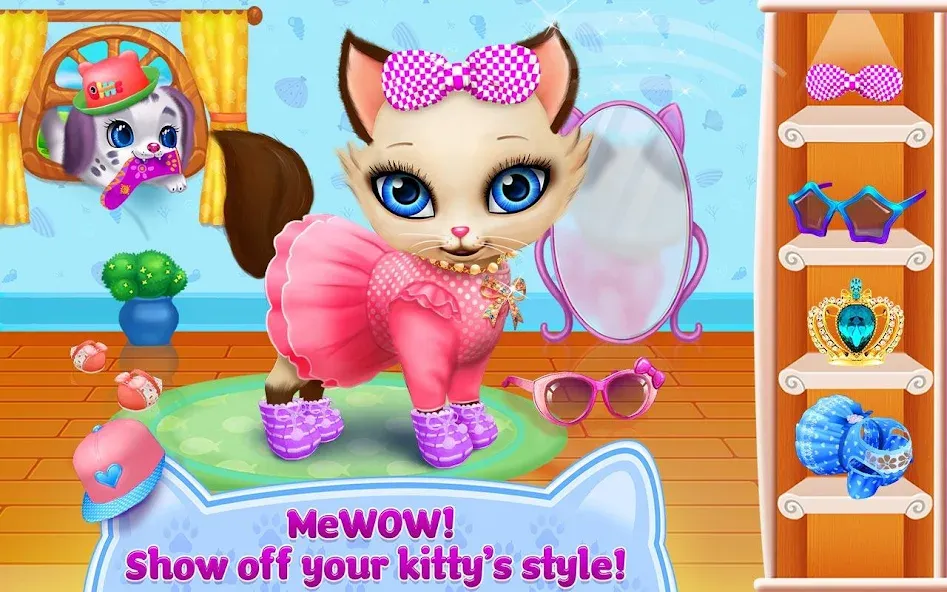 Скачать Kitty Love - My Fluffy Pet на Android — Много денег — скриншот 1