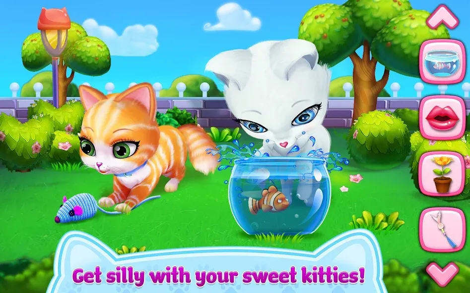 Скачать Kitty Love - My Fluffy Pet на Android — Много денег — скриншот 2