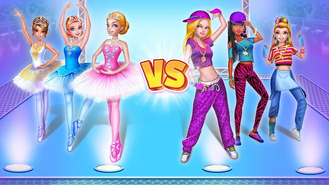 Скачать Dance Clash: Ballet vs Hip Hop — Модификация Много денег — скриншот 1
