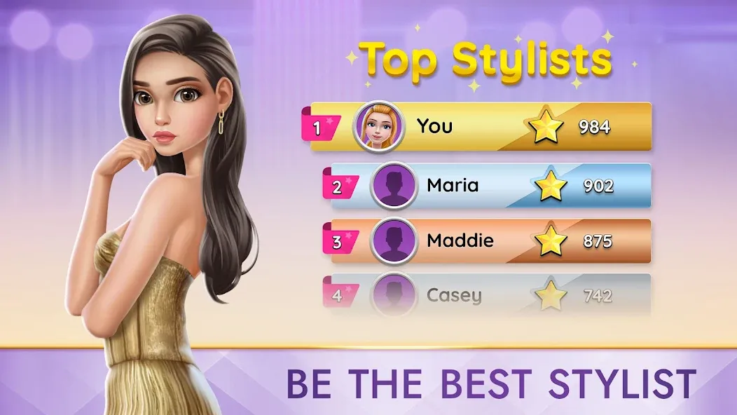 Взломанная Super Stylist Fashion Makeover на Андроид — Много денег и алмазов — скриншот 3
