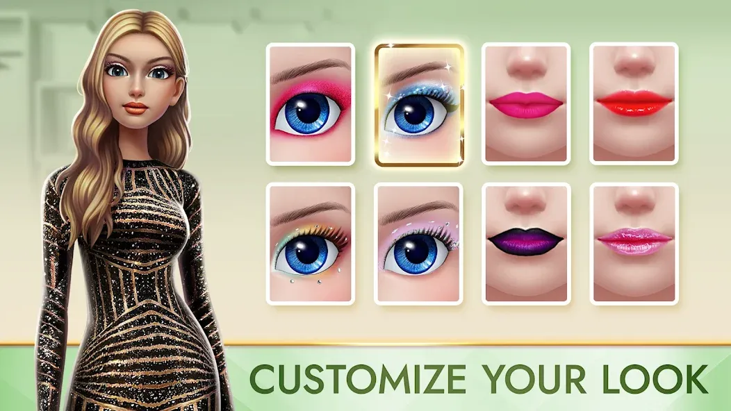 Взломанная Super Stylist Fashion Makeover на Андроид — Много денег и алмазов — скриншот 4