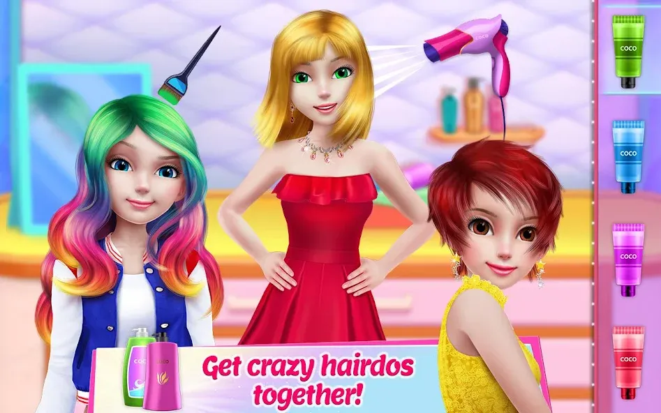 Скачать взломанную Girl Squad - BFF in Style — Много денег — скриншот 2 Скачать взломанную Girl Squad - BFF in Style — Много денег — скриншот 2