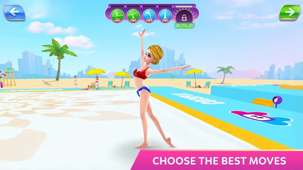 Скачать Gymnastics Superstar Star Girl — Много денег — скриншот 2