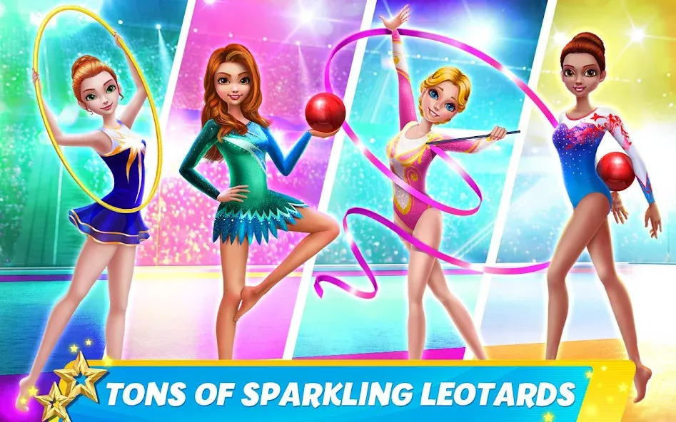 Rhythmic Gymnastics Dream Team — Взломанная версия (Все костюмы открыты) — скриншот 1 Rhythmic Gymnastics Dream Team — Взломанная версия (Все костюмы открыты) — скриншот 1