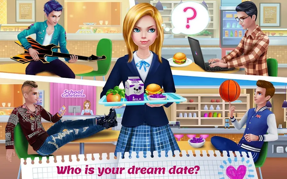 Взлом High School Crush - Love Story — Все открыто — скриншот 2