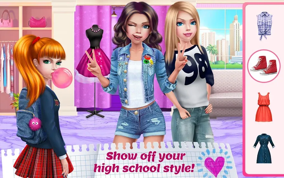 Взлом High School Crush - Love Story — Все открыто — скриншот 3