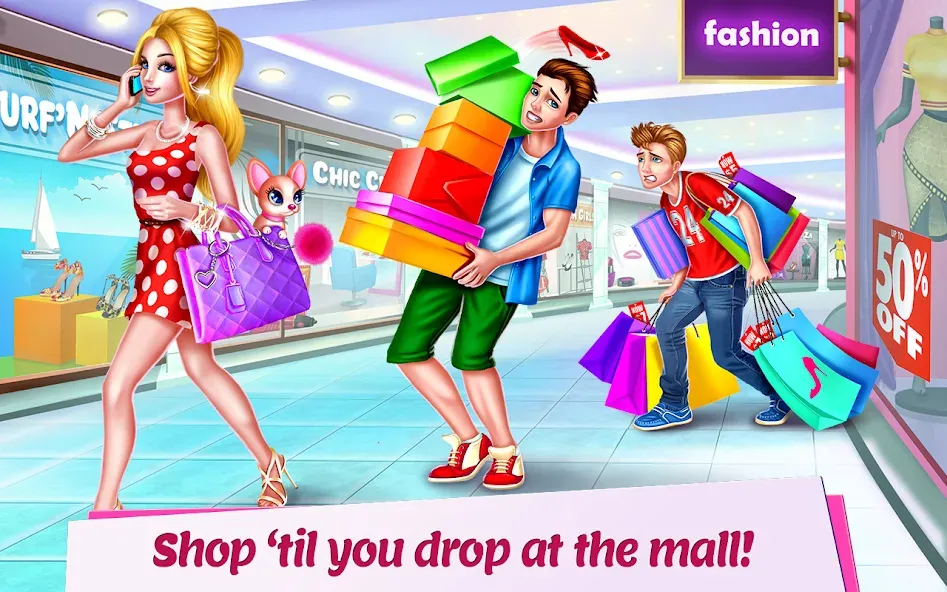 Shopping Mall Girl: Chic Game — Много денег — скриншот 1