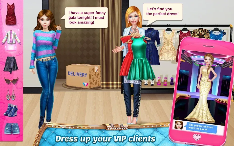 Stylist Girl: Make Me Fabulous — Мод: Много денег — скриншот 2