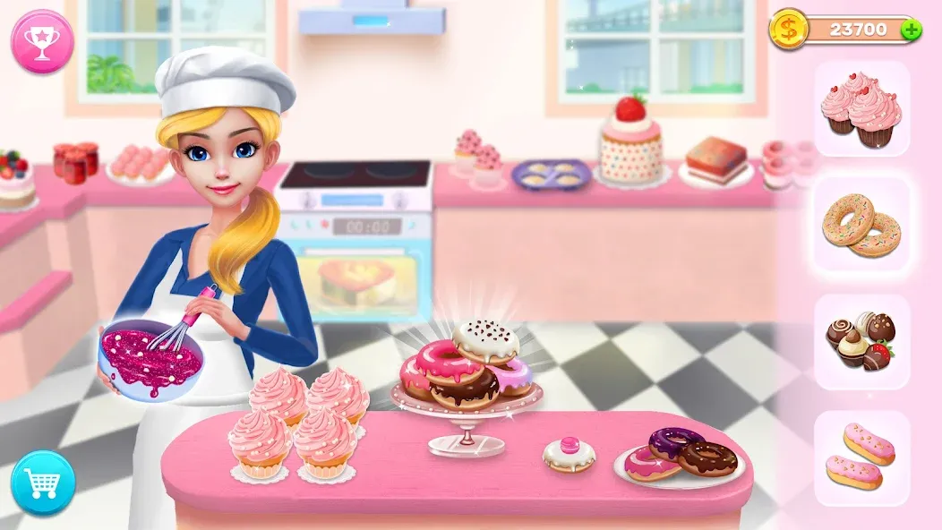 Скачать My Bakery Empire: Bake a Cake с модом — Много денег — скриншот 1