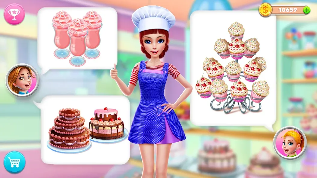 Скачать My Bakery Empire: Bake a Cake с модом — Много денег — скриншот 4