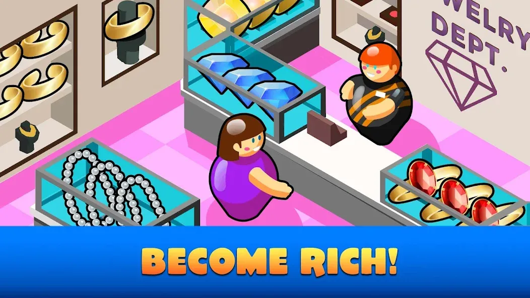 Скачать Idle Supermarket Tycoon－Shop с модом — Много денег — скриншот 4