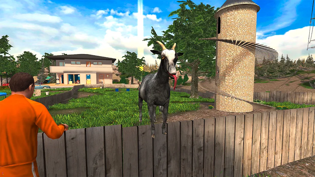 Goat Simulator MOD APK на Android — Все DLC открыты — скриншот 1 Goat Simulator MOD APK на Android — Все DLC открыты — скриншот 1