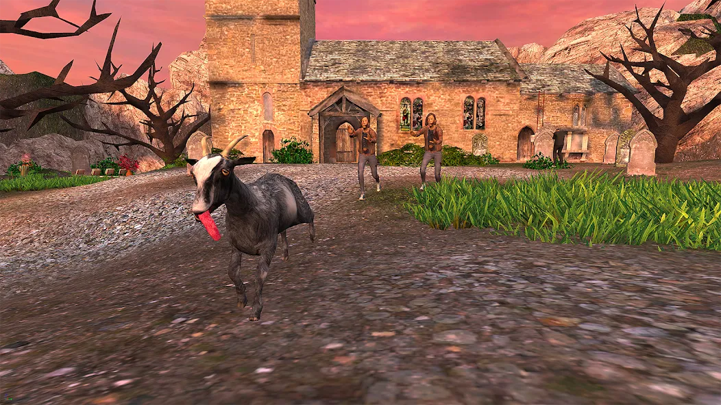 Goat Simulator MOD APK на Android — Все DLC открыты — скриншот 4 Goat Simulator MOD APK на Android — Все DLC открыты — скриншот 4