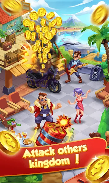 Coin Gangster - Spin Master на Андроид — Мод Много денег и спинов — скриншот 2