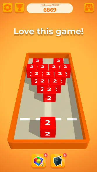 Скачать Chain Cube 2048: 3D merge game — Последняя версия (Много денег) — скриншот 5