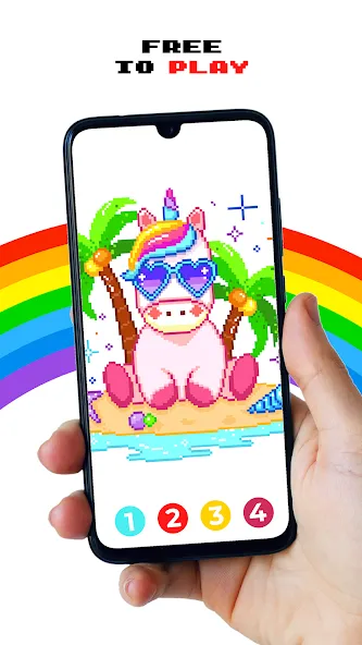 Скачать Pixel by Number™ - Pixel Art — Модификация Много денег — скриншот 1