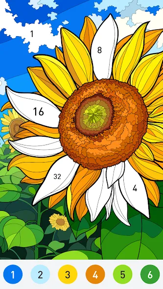 Скачать Color Now - color by number на Андроид — Все картинки разблокированы и без рекламы — скриншот 2