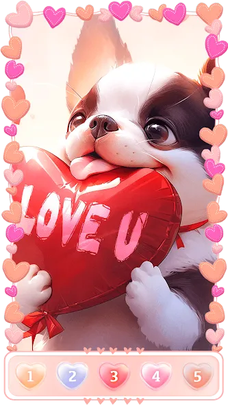 Взлом Love, Heart Coloring Book — Все открыто и без рекламы — скриншот 5