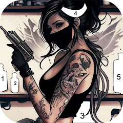 Tattoo Coloring games MOD APK на Android — Все разблокировано