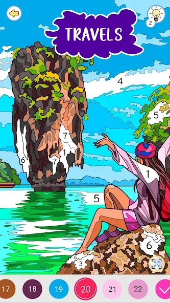 Скачать взломанную Color by Number: Coloring Book — Все картинки разблокированы и без рекламы — скриншот 2