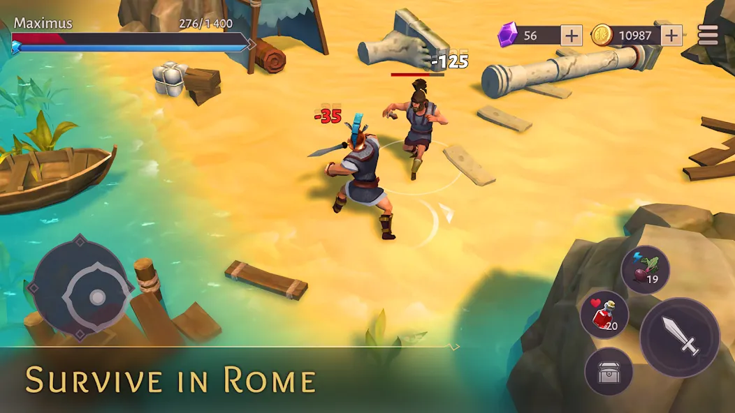 Gladiators: Survival in Rome — Много денег и энергии — скриншот 1