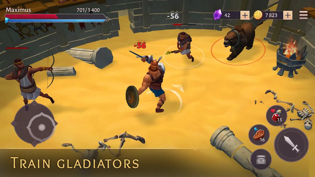 Gladiators: Survival in Rome — Много денег и энергии — скриншот 3