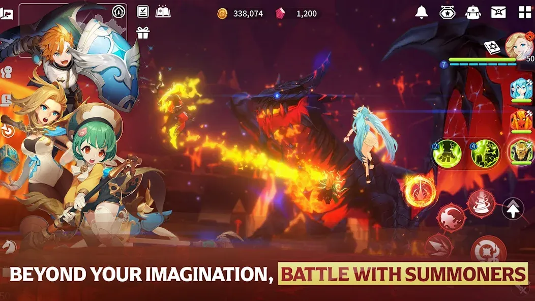 Summoners War: Chronicles на Андроид — Мод Бессмертие и Бесконечные кристаллы — скриншот 3 Summoners War: Chronicles на Андроид — Мод Бессмертие и Бесконечные кристаллы — скриншот 3