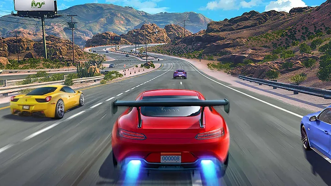 Скачать Street Racing 3D на Android — Много денег и бесконечный нитробуст — скриншот 2