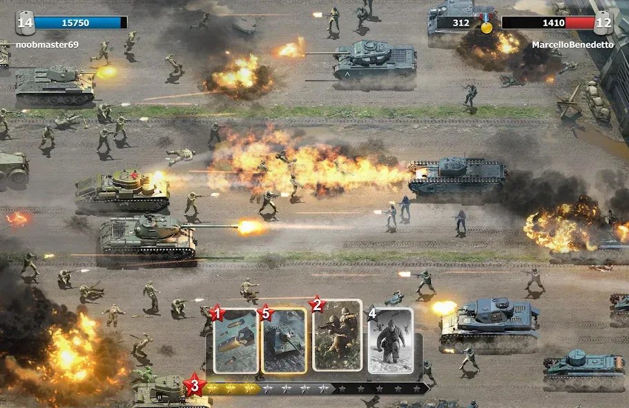Trench Assault MOD — Много денег на Андроид — скриншот 3