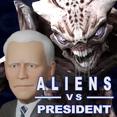 Скачать Aliens vs President (Мод: Много денег и разблокировано всё оружие) на Андроид