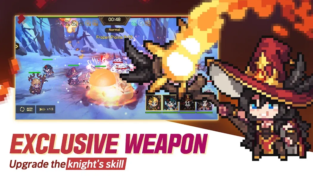 Скачать Unknown Knights: Anniversary на телефон — Много денег и кристаллов — скриншот 3